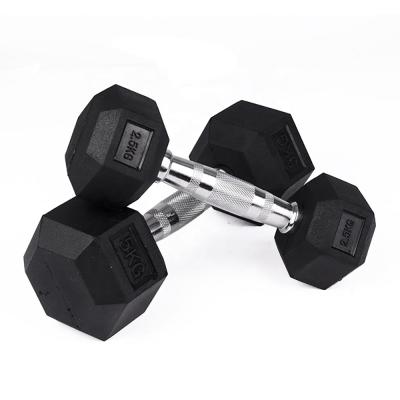 China 2021 Hot Selling Universal Rubber Solid Dumbbell Set Home Gym for sale