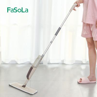 China Fasola Sustainable Popular Spray Mop Household Items Hand Squeeze Flat Broom Dust Spray Mop for sale