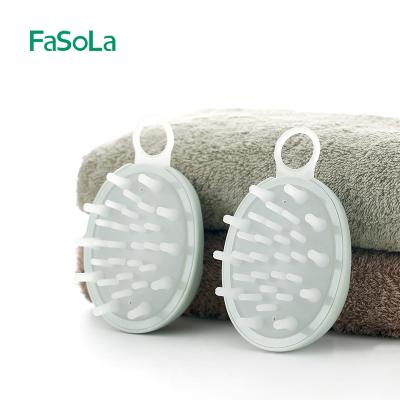 China FaSoLa Kids Hair Washing Brush Viable Hair Wash Scalp Head Silicone Head Silicone Plug Round Comb Hair Shampoo for sale