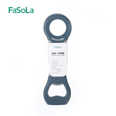 China FaSoLa Opener 4 in 1 Opener Creative Bottle Opener Drink Can Home Portable Beer Opener for sale