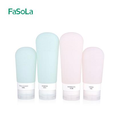 China Fasola Travel Bottle Mini Travel Empty Portable Shampoo Lotion Shampoo Silicone Travel Shampoo Bottle for sale