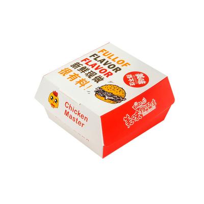 China Good Quality Hot Selling Biodegradable Hamburger Paper Hamburger Greaseproof Box for sale