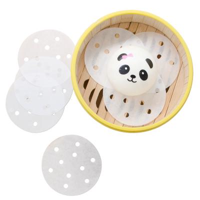 China Custom Size Qianheng Size Food Grade Air Fryer Air Round Steamer Paper Custom Parchment Waterproof Hot Selling Baking Paper for sale