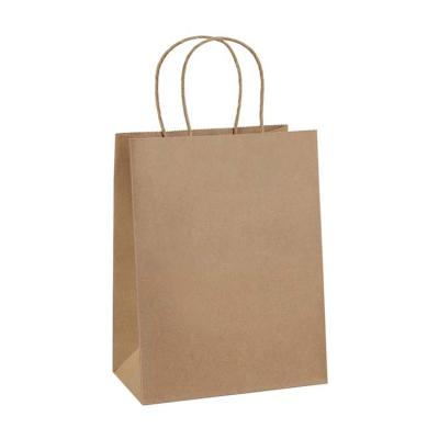 China Qianheng Printing Food Packaging Bag Recyclable Cheap Custom Restaurant Recycled Kraft Paper Take Away Bag for sale