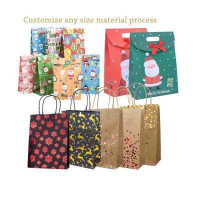 China Recyclable Biodegradable Custom Logo Flat Bottom Custom Logo Shopping Bag Gift Bags Brown Qianheng Paper Handles Brown Kraft Bag for sale