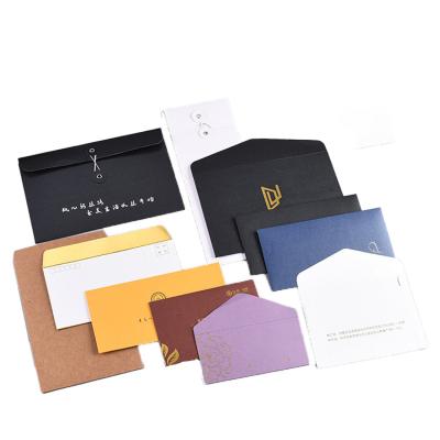 China Custom Gift Envelope Qianheng Cardboard Mini Kraft Envelope Mailing Paper Envelope Packaging for sale