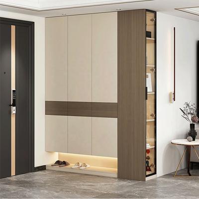 China Modern Custom Colors Multilayer Shoe Cabinet Board Wood Living Room Entryway Cabinets for sale