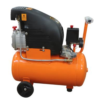 China Portalbe 120V-230V 24L 1100W Portable Lubricated Air Compressor Direct Driven for sale