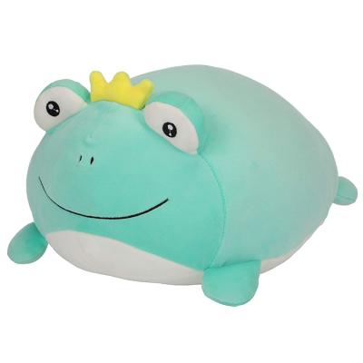 China Custom 35cm Soft and Cute Factory Plush Plush Pillow Comfortably Cute Hugging Frog for sale