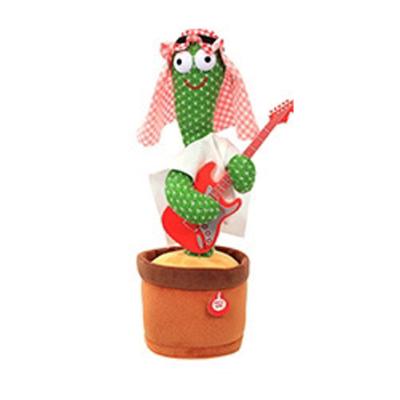 China Hot Selling Dancing Toy Recording Plush Toy Dancing Cactus Electric Singing Saxophone Cactus Toy Cartoon Children's Toy Doll for sale