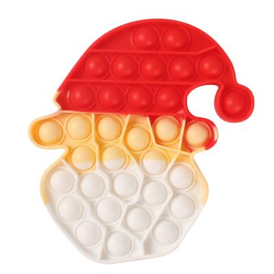 China 2021 New Design Christmas Style Stress Reliever Push Bubble Noise Popular Sensory Toys for sale