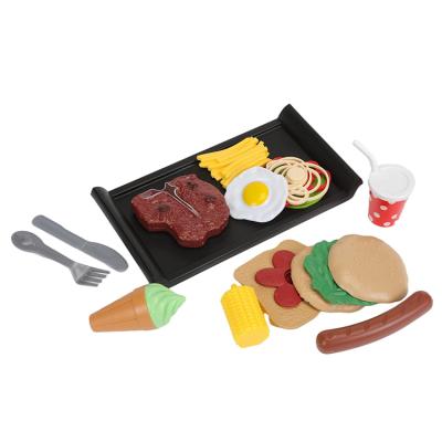 China Factory Supply Various 19 Pieces Play Food Toys Pretend Kitchen Set For Kids Kitchen for sale