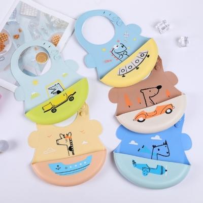 China Washable Silicone Baby Bib, Cute Silicone for Babies and Toddlers, Waterproof Adjustable Fit for Girl and Boy for sale