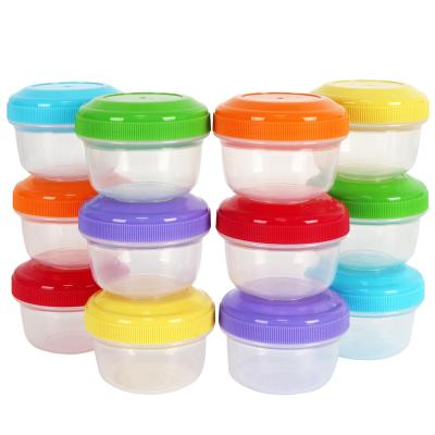 China BPA Free Reusable PP Baby Food Safe Storage Jars 4 Ounce Baby Food Jars With Lids, Freezer Storage for sale