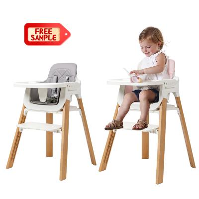 China Solid Wood 5 in 1 Wooden Trap Harness Baby Umpire Chair with Removable Dining Tray Furniture for Baby/Infants/Toddlers Baby for sale