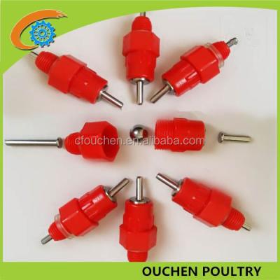 China Red Farms Stainless Steel Nipple Drinkers For Chickens Quail Nipple Drinker for sale