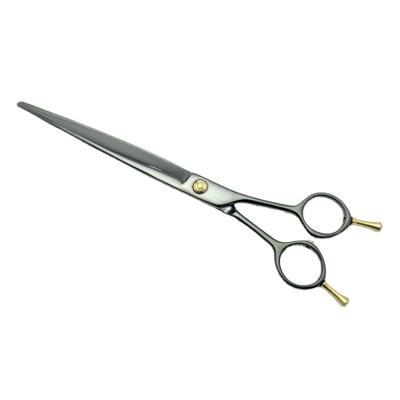 China Sustainable Black Pet Grooming Scissors With Double Handle for sale