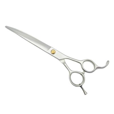 China Viable Large Size Curved Blade Pet Grooming Scissors for sale