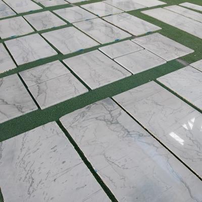 China Modern Calacatta Nilo Gray White Price Facades Sand Slab Marble With Green Vein for sale