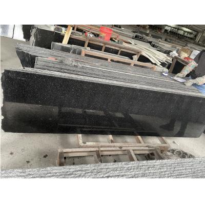 China Modern high quality 15mm thick black galaxy granite slabs price 80cm wide in india black jinsha granite for sale