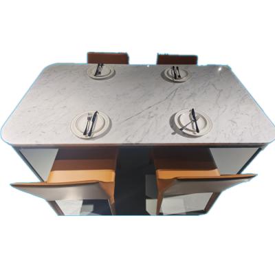 China Modern hot selling 2021 cheap white marble countertops kitchen table wholesale price for sale