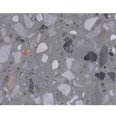 China Modern Divisorio Gray Terrazzo Chip Dark Marble, Max Thickness Of Terrazzo Tile for sale