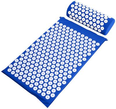 China Acupressure Mat Pillow Massage Body Set with Carry Bags Ideal for Back Pain Neck Pain Relief Muscle Relaxation for sale