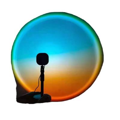 China Lighting Works 2021 Dropshipping Romantic Sunset Rainbow Light Influencer Photo Live Projection Atmosphere Background Light Table Lamp for sale