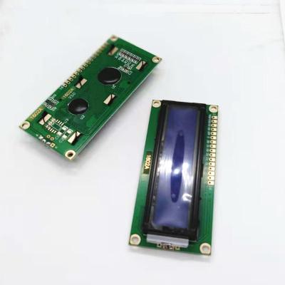 China electronic blue components LCD1602 5v 3v lcd small i2c display screens with 1602 backlight for sale