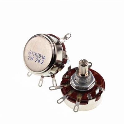 China WTH118 Triple Potentiometer Carbon Film Potentiometer 2.2K 2W WTH118-1A WTH118-1A 2.2K 2W for sale