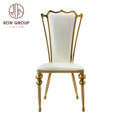 China Modern Hot Sale Golden Wedding Waiting Room Stainless Steel Chairs for sale