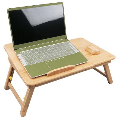 China Adjustable Tilt (Height)/Foldable Laptop Table Top Bamboo Drawer Laptop Tray Wood Notebook Stand Computer Lap Desk with Drawer for Sofa Bed for sale