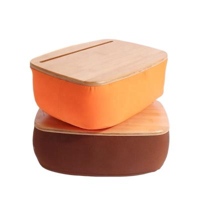 China Multifunctional Anti Dust Mite Pillow Bamboo Laptop Tray Lap Desk with Cushion Lumbar Pillow for Notebook Stand for sale