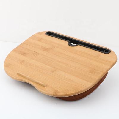 China Multifunctional Anti Dust Mite Pillow Bamboo Laptop Tray Lap Desk with Cushion Lumbar Pillow for Tablet Stand for sale