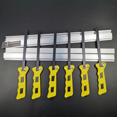 China Chinese Factory DIY Adjustable Handles Mini Hand Saw Plastic Hacksaw Notch Frame Types for sale