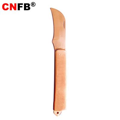 China Hit No Spark Hot Sale DIY Tool Professional Beryllium Bronze, Aluminum Bronze Electrician Knife for sale