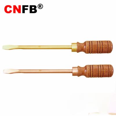 China Flammable and Explosive Hazardous Goods Workshop Professional Hand Tools Slotted Screwdriver for sale