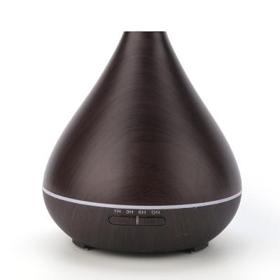 China Humidifier H20 Wooden Aroma Oil Cool Wood Mist Household Essentials Ultrasonic Diffuser LED Atomizer for sale