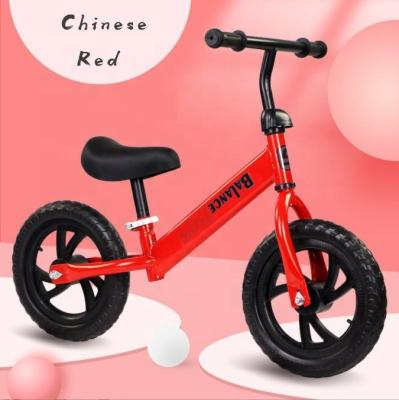 China Balance Training Trends Latest Children's Balancing Car 12 Inch Kids Bike With Doll Seat for sale