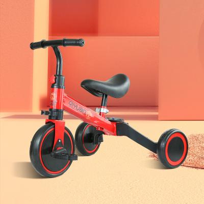 China Kids Toddler Tricycle 3 Wheel Baby Carry Children Balance Bike Ride on Toy Bike Folding Baby Tricycle 4 in 1 for sale