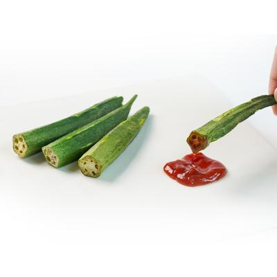 China Dried Original Natural Snack Vegetables Freeze Dried Okra For Snack / Baking for sale