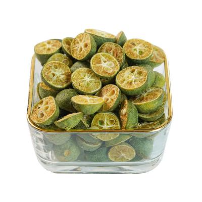 China Best Dry Portable Quadrate Shape Green Lemon Snacks 100% Dried Fruit Freeze Dried Lime for sale