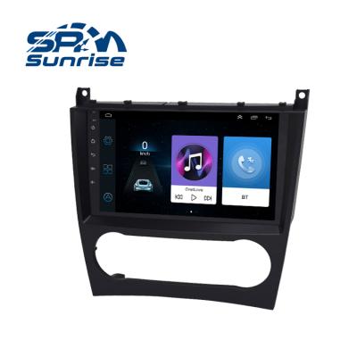 China Support Split-screen display for Mercedes-Benz C CLASS W203 2005 9inch touch screen car DVD player gps navigation with BT wireless carplay wholesale for sale