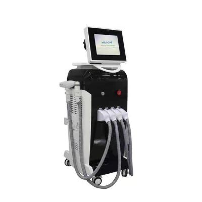 China Acne treatment ipl laser hair removal 3 in 1 vertical ipl shr hair removal machine nd yag laser cooling single shr permanent hair removal machine for sale