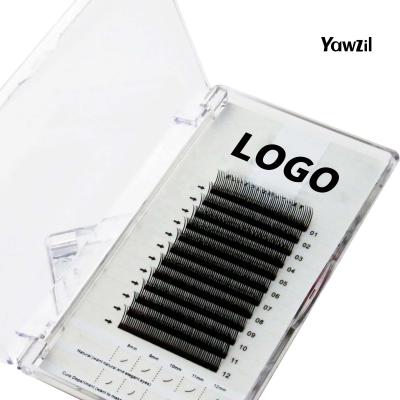 China Long natural YAWZIL eyelash extension OEM sell well eazy fan eyelash extension supplier professional wholesale distributors for sale