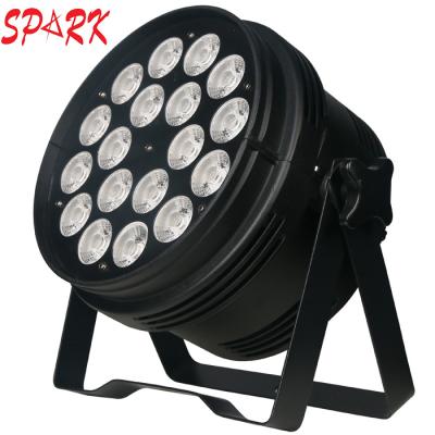 China High Quality RGBWYP 6in1 18X10W Stage Led Par Light 180W Aluminum Body DJ Stage Lights for sale