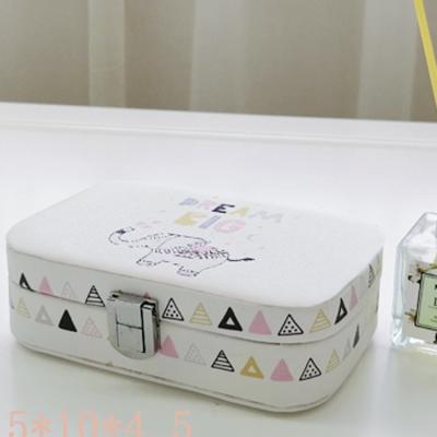 China Mini Jewelry Organizer Portable Square Handmade Jewelry Box for sale