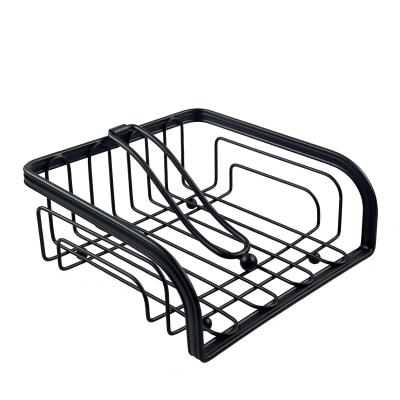 China Viable high quality matte black professional factory hot sale mirror towel making rack for sale