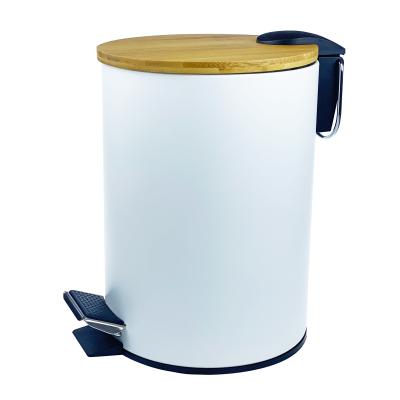 China Sustainable Trash Can Household With Large Toilet Kitchen Bathroom Automatic Packing Barrel Lid Pedal Light Luxury Living Room for sale