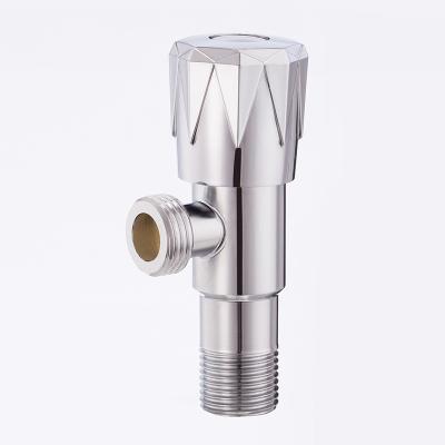 China Without Diverter 1/2 Inch Factory Direct Sales Angle valve Brass Quick-open Cartridge  304 Stainless Steel Angle Valve for sale